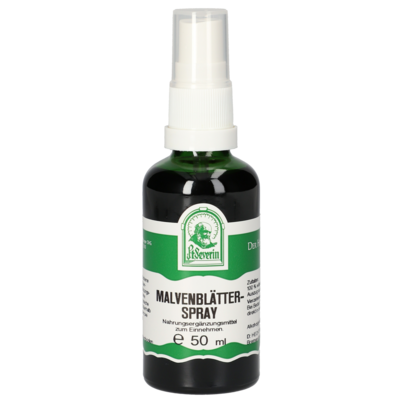 Sie sehen eine Packung MALVENBLÄTTER SPRAY 50 ML, Produktbild: 01 MALVENBLÄTTER SPRAY 50 ML, A-Nr.: 4444484 - 01