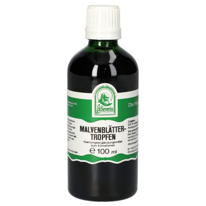 Sie sehen eine Packung MALVENBLÄTTER TROPFEN 100 ML, Produktbild: 01 MALVENBLÄTTER TROPFEN 100 ML, A-Nr.: 4377664 - 01