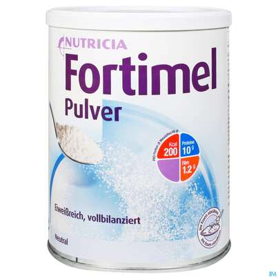 Sie sehen eine Packung Fortimel/pulver Dose 335g Neutral 1st, Produktbild: 01 Fortimel/pulver Dose 335g Neutral 1st, A-Nr.: 3994509 - 01
