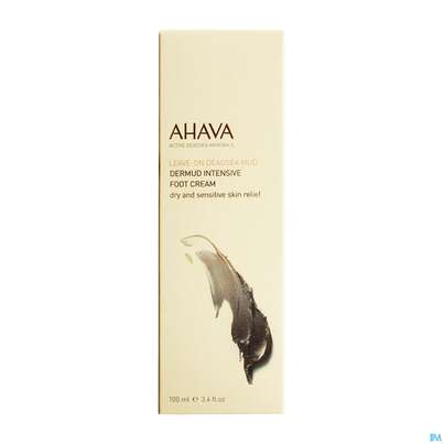 Sie sehen eine Packung Fuss Creme Ahava Dermud Intensiv 100ml, Produktbild: 01 Fuss Creme Ahava Dermud Intensiv 100ml, A-Nr.: 3945623 - 01