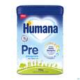 Sie sehen eine Packung Humana Anfangsmilch Pulver Von Geburt An Pre 750g, Produktbild: 01 Humana Anfangsmilch Pulver Von Geburt An Pre 750g, A-Nr.: 5417041 - 01