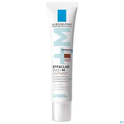 Sie sehen eine Packung La Roche Posay Effaclar Duo+m Unifiant Dunkel 40ml, Produktbild: 02 La Roche Posay Effaclar Duo+m Unifiant Dunkel 40ml, A-Nr.: 5883139 - 02