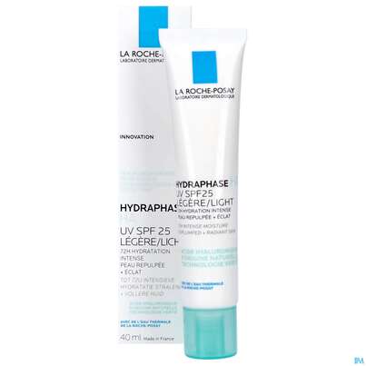 Sie sehen eine Packung La Roche Posay Hydraphase/ha Feuchtigkeitscreme Uv Leicht 40ml, Produktbild: 19 La Roche Posay Hydraphase/ha Feuchtigkeitscreme Uv Leicht 40ml, A-Nr.: 5716016 - 19