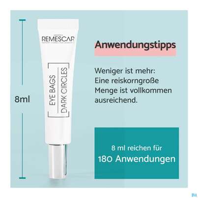 Sie sehen eine Packung Remescar Creme Traenensaecke +augenringe 8ml, Produktbild: 11 Remescar Creme Traenensaecke +augenringe 8ml, A-Nr.: 4554936 - 11