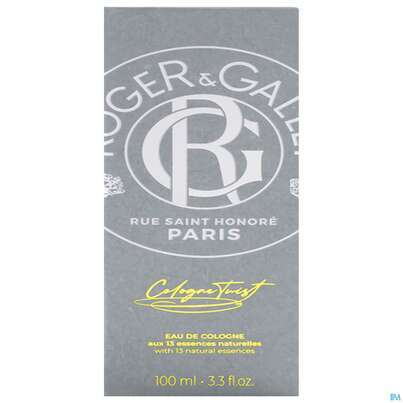 Sie sehen eine Packung Roger & Gallet Cologne Twist Eau De Cologne 100ml, Produktbild: 01 Roger & Gallet Cologne Twist Eau De Cologne 100ml, A-Nr.: 5931157 - 01
