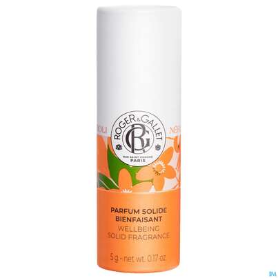 Sie sehen eine Packung Roger & Gallet Neroli Wellbeing/solid Fragrance 5g, Produktbild: 02 Roger & Gallet Neroli Wellbeing/solid Fragrance 5g, A-Nr.: 5890004 - 02