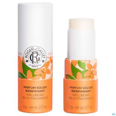 Sie sehen eine Packung Roger & Gallet Neroli Wellbeing/solid Fragrance 5g, Produktbild: 06 Roger & Gallet Neroli Wellbeing/solid Fragrance 5g, A-Nr.: 5890004 - 06