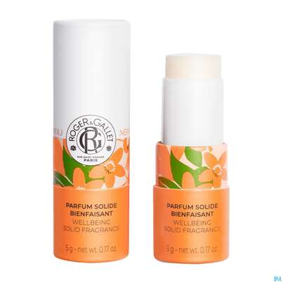 Sie sehen eine Packung Roger & Gallet Neroli Wellbeing/solid Fragrance 5g, Produktbild: 07 Roger & Gallet Neroli Wellbeing/solid Fragrance 5g, A-Nr.: 5890004 - 07