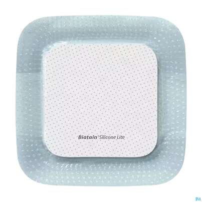 Sie sehen eine Packung Schaumverband Biatain/steril Silikonhaftrand Lite 5x 5cm 3452 5st, Produktbild: 03 Schaumverband Biatain/steril Silikonhaftrand Lite 5x 5cm 3452 5st, A-Nr.: 4371526 - 03