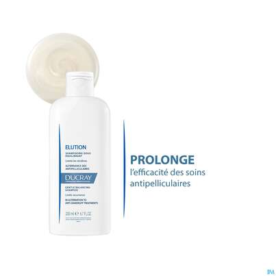 Sie sehen eine Packung Shampoon Ducray Elution Neu 200ml, Produktbild: 13 Shampoon Ducray Elution Neu 200ml, A-Nr.: 5746000 - 13