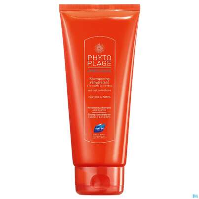 Sie sehen eine Packung Shampoon Phyto Plage After Sun Koerper +haare 200ml, Produktbild: 01 Shampoon Phyto Plage After Sun Koerper +haare 200ml, A-Nr.: 5652575 - 01