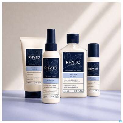 Sie sehen eine Packung Shampoon Phyto Softness Mini 100ml, Produktbild: 05 Shampoon Phyto Softness Mini 100ml, A-Nr.: 5889892 - 05