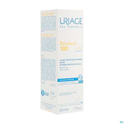 Sie sehen eine Packung Sonnenprodukte Uriage/bariesun Schutz-fluid Extrem 100 Spf50+ 50ml, Produktbild: 04 Sonnenprodukte Uriage/bariesun Schutz-fluid Extrem 100 Spf50+ 50ml, A-Nr.: 5617900 - 04