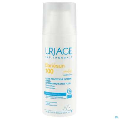 Sie sehen eine Packung Sonnenprodukte Uriage/bariesun Schutz-fluid Extrem 100 Spf50+ 50ml, Produktbild: 16 Sonnenprodukte Uriage/bariesun Schutz-fluid Extrem 100 Spf50+ 50ml, A-Nr.: 5617900 - 16