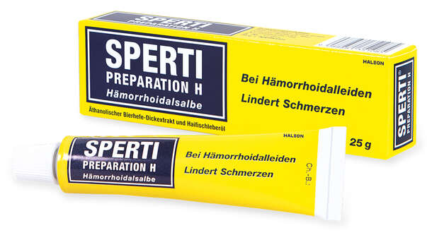 Sie sehen eine Packung Sperti Preparation H Salbe, Produktbild: 01 Sperti Preparation H Salbe, A-Nr.: 1351084 - 01