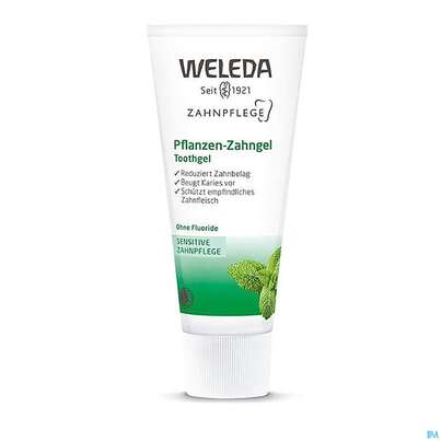 Sie sehen eine Packung Zahnpaste Weleda Pflanzen-gel 75ml, Produktbild: 02 Zahnpaste Weleda Pflanzen-gel 75ml, A-Nr.: 2217525 - 02