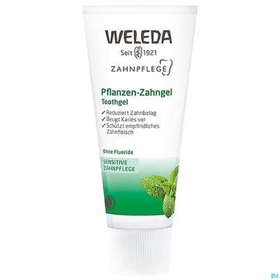 Sie sehen eine Packung Zahnpaste Weleda Pflanzen-gel 75ml, Produktbild: 03 Zahnpaste Weleda Pflanzen-gel 75ml, A-Nr.: 2217525 - 03