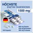 Sie sehen eine Packung Enzym Bromelain/kapseln Complex Hochdosiert Gelencium 100st, Produktbild: 09 Enzym Bromelain/kapseln Complex Hochdosiert Gelencium 100st, A-Nr.: 5726931 - 09