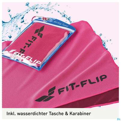 Sie sehen eine Packung Airflip Towel Pastell Rosa 1st, Produktbild: 05 Airflip Towel Pastell Rosa 1st, A-Nr.: 5954218 - 05