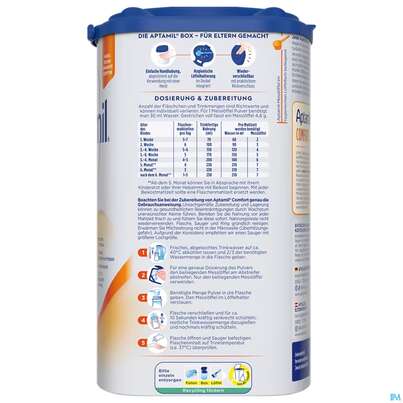 Aptamil Milch-fertignahrung Comfort Spezialnahrung 800g, A-Nr.: 4882215 - 08