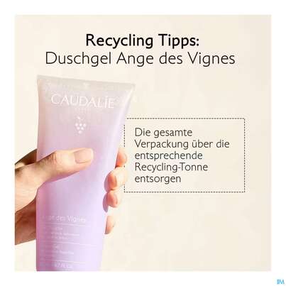 Sie sehen eine Packung Caudalie Ange Des Vignes Duschgel 200ml, Produktbild: 08 Caudalie Ange Des Vignes Duschgel 200ml, A-Nr.: 5894315 - 08