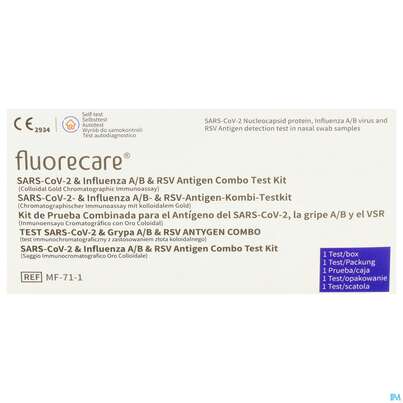 Sie sehen eine Packung Diagnostika U.zubehoer Covid-19 Infl A/b Rsv Fluo Alp 1st, Produktbild: 01 Diagnostika U.zubehoer Covid-19 Infl A/b Rsv Fluo Alp 1st, A-Nr.: 5911195 - 01