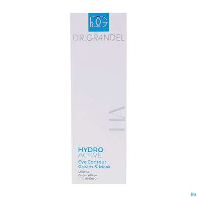 Sie sehen eine Packung Dr.grandel Hydro Active Eye Contour Cream +mask 41538 20ml, Produktbild: 01 Dr.grandel Hydro Active Eye Contour Cream +mask 41538 20ml, A-Nr.: 5893534 - 01