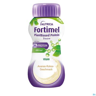 Fortimel/plantbased/protein 200ml Flasche Ananas-kokos 24st, A-Nr.: 5919593 - 01