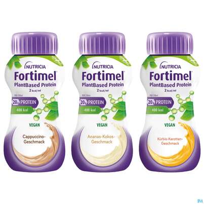 Fortimel/plantbased/protein 200ml Flasche Ananas-kokos 24st, A-Nr.: 5919593 - 03