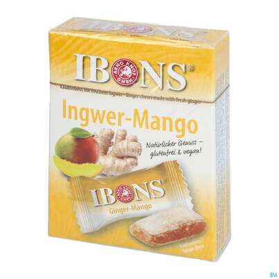 Sie sehen eine Packung Ibons Original Bonbons Mango 60g, Produktbild: 01 Ibons Original Bonbons Mango 60g, A-Nr.: 3295378 - 01