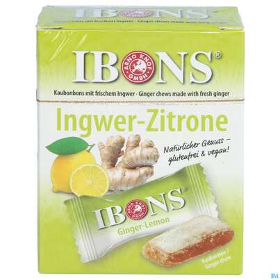 Sie sehen eine Packung Ibons Original Bonbons Zitrone 60g, Produktbild: 01 Ibons Original Bonbons Zitrone 60g, A-Nr.: 4160166 - 01
