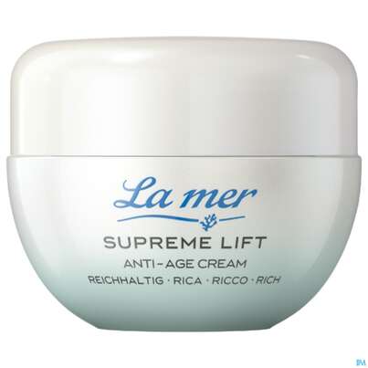Sie sehen eine Packung La Mer Ohne Parfum Supreme Natural Lift Antiage Creme Reichh. 50ml, Produktbild: 02 La Mer Ohne Parfum Supreme Natural Lift Antiage Creme Reichh. 50ml, A-Nr.: 4917439 - 02