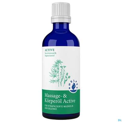 Sie sehen eine Packung Massage Oel Helfe Active 100ml, Produktbild: 01 Massage Oel Helfe Active 100ml, A-Nr.: 5930666 - 01