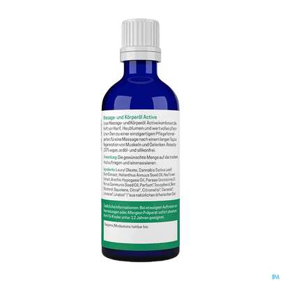 Sie sehen eine Packung Massage Oel Helfe Active 100ml, Produktbild: 04 Massage Oel Helfe Active 100ml, A-Nr.: 5930666 - 04