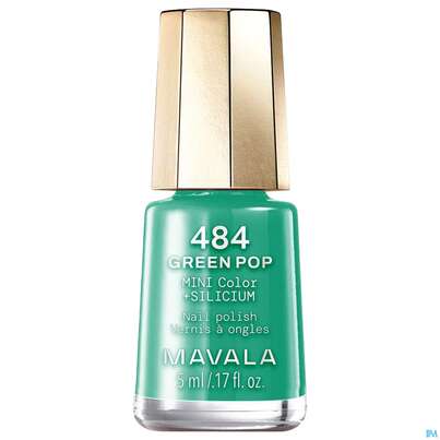 Sie sehen eine Packung Mavala Nagellack Pop Wave +si 484 Green 5ml, Produktbild: 01 Mavala Nagellack Pop Wave +si 484 Green 5ml, A-Nr.: 5969941 - 01