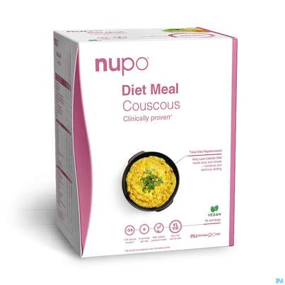 Sie sehen eine Packung Nupo Lebenswert Diet Meal Cous Cous 10st, Produktbild: 01 Nupo Lebenswert Diet Meal Cous Cous 10st, A-Nr.: 5738934 - 01