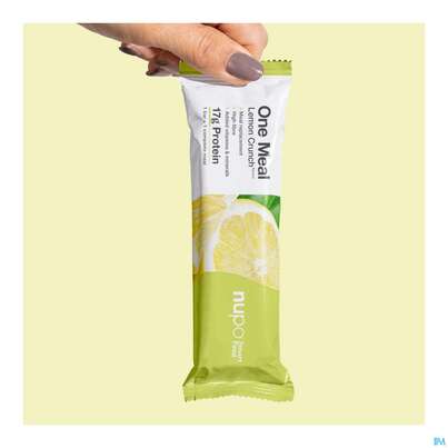 Sie sehen eine Packung Nupo Riegel Fuer 1 Mahlzeit One Meal Bar Zitrone +joghurt 97767 60g, Produktbild: 12 Nupo Riegel Fuer 1 Mahlzeit One Meal Bar Zitrone +joghurt 97767 60g, A-Nr.: 5296637 - 12