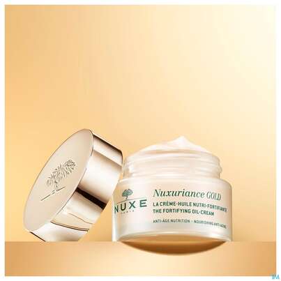 Sie sehen eine Packung Nuxe Nuxuriance/gold Fortifying Oil-cream 50ml, Produktbild: 05 Nuxe Nuxuriance/gold Fortifying Oil-cream 50ml, A-Nr.: 5861161 - 05