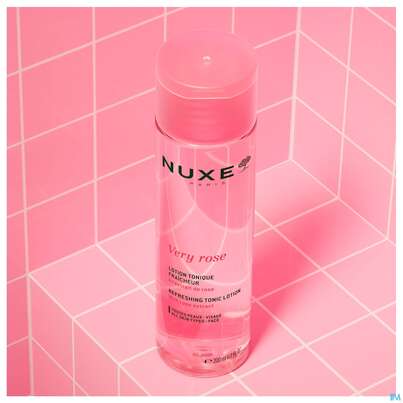 Sie sehen eine Packung Nuxe Very Rose Refreshing Tonic Lotion 200ml, Produktbild: 03 Nuxe Very Rose Refreshing Tonic Lotion 200ml, A-Nr.: 5948117 - 03