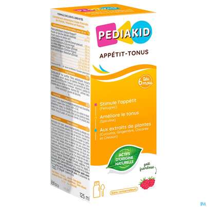 Sie sehen eine Packung Pediakid A-petit Ped02 125ml, Produktbild: 02 Pediakid A-petit Ped02 125ml, A-Nr.: 5735203 - 02