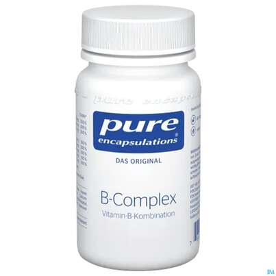 Sie sehen eine Packung Pure Encapsulations Kapseln B-complex Bce3a 30st, Produktbild: 02 Pure Encapsulations Kapseln B-complex Bce3a 30st, A-Nr.: 5907785 - 02