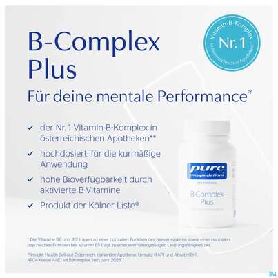 Sie sehen eine Packung Pure Encapsulations Kapseln B-complex Plus Bcp3a 30st, Produktbild: 05 Pure Encapsulations Kapseln B-complex Plus Bcp3a 30st, A-Nr.: 5907791 - 05