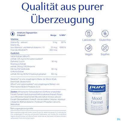 Sie sehen eine Packung Pure Encapsulations Kapseln Mood Formel Mof3a 30st, Produktbild: 04 Pure Encapsulations Kapseln Mood Formel Mof3a 30st, A-Nr.: 5828040 - 04
