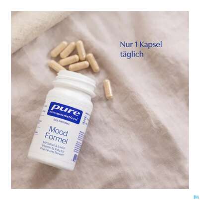 Sie sehen eine Packung Pure Encapsulations Kapseln Mood Formel Mof3a 30st, Produktbild: 08 Pure Encapsulations Kapseln Mood Formel Mof3a 30st, A-Nr.: 5828040 - 08