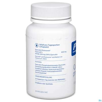 Sie sehen eine Packung Pure Encapsulations Kapseln Quercetin Phytosorb Qus6a 60st, Produktbild: 03 Pure Encapsulations Kapseln Quercetin Phytosorb Qus6a 60st, A-Nr.: 5811826 - 03