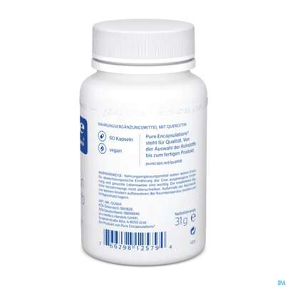 Sie sehen eine Packung Pure Encapsulations Kapseln Quercetin Phytosorb Qus6a 60st, Produktbild: 05 Pure Encapsulations Kapseln Quercetin Phytosorb Qus6a 60st, A-Nr.: 5811826 - 05
