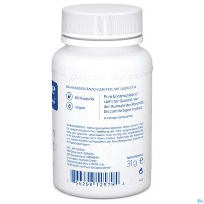 Sie sehen eine Packung Pure Encapsulations Kapseln Quercetin Phytosorb Qus6a 60st, Produktbild: 06 Pure Encapsulations Kapseln Quercetin Phytosorb Qus6a 60st, A-Nr.: 5811826 - 06