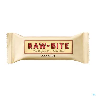 Sie sehen eine Packung Raw Bite Bio Riegel Coconut 50g, Produktbild: 02 Raw Bite Bio Riegel Coconut 50g, A-Nr.: 4252632 - 02