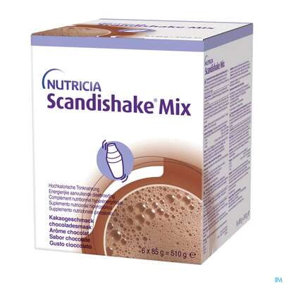 Sie sehen eine Packung Scandishake/85g Kakao Mix 6x85g 6st, Produktbild: 02 Scandishake/85g Kakao Mix 6x85g 6st, A-Nr.: 5438095 - 02