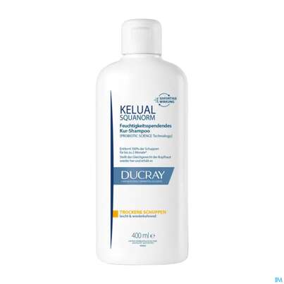 Sie sehen eine Packung Shampoon Ducray Kelual Squanorm Anti-trockene Schuppen 400ml, Produktbild: 01 Shampoon Ducray Kelual Squanorm Anti-trockene Schuppen 400ml, A-Nr.: 5921762 - 01